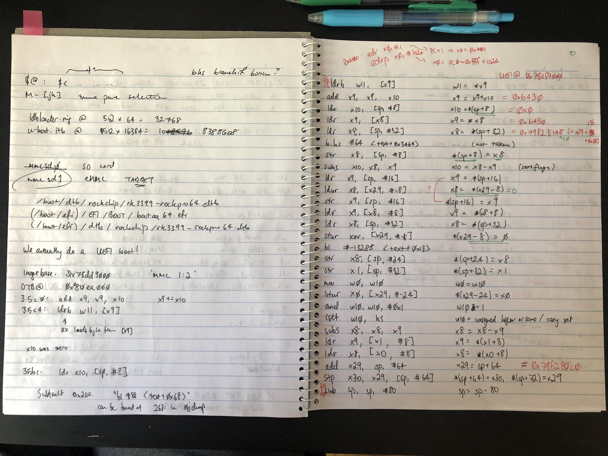 Hand-written disassembly.